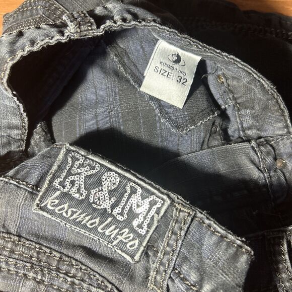 K&M Kosmo Lupo Mens Jeans Clubwear Denim black 32 - Picture 4 of 10